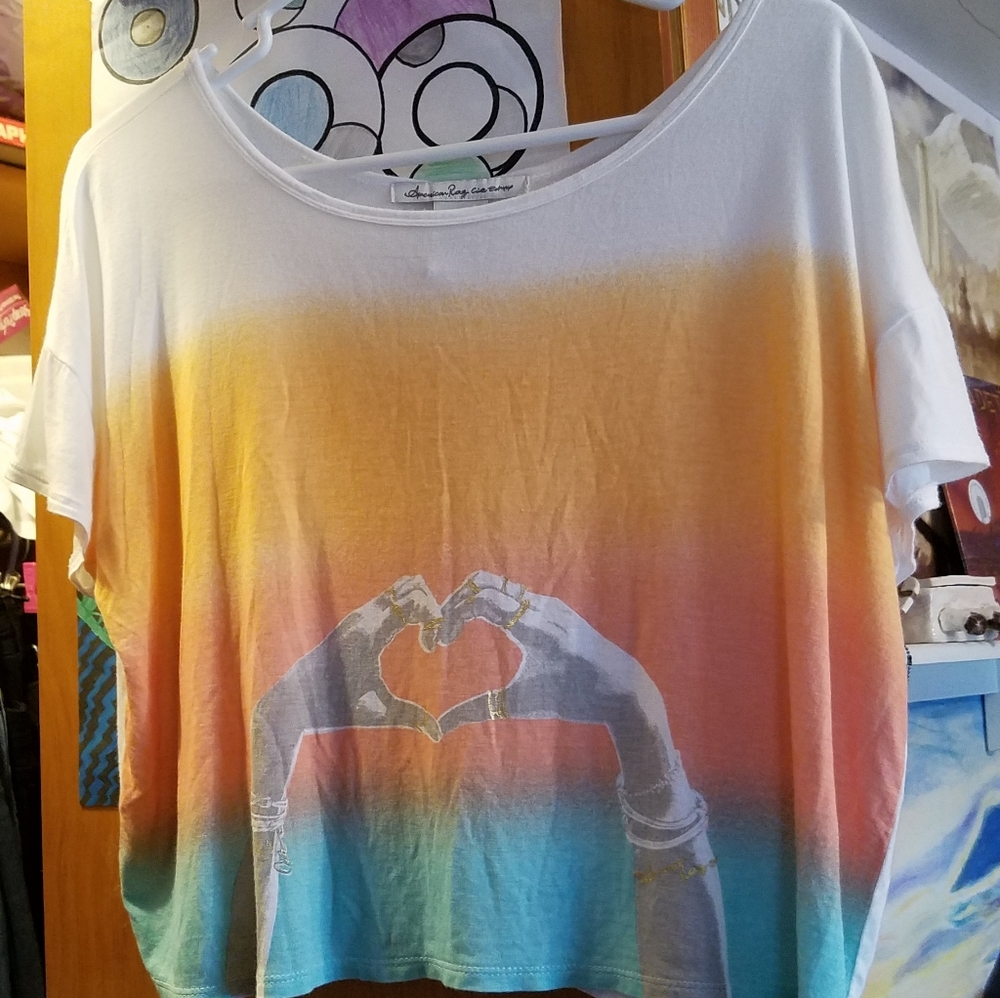 American Rag Heart Hands Crop Top
